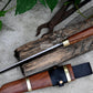TANTO CHEF KNIFE / 10 inches long Blade / Hand forged hunting knife / jungle chef knife / Tempered / Sharpen/ Ready to use