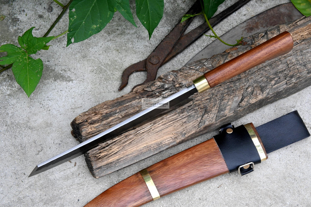 HUNTING CHEF KNIFE / 10 inches long Blade / Hand forged hunting knife / jungle chef knife / Tempered / Sharpen/ Ready to use