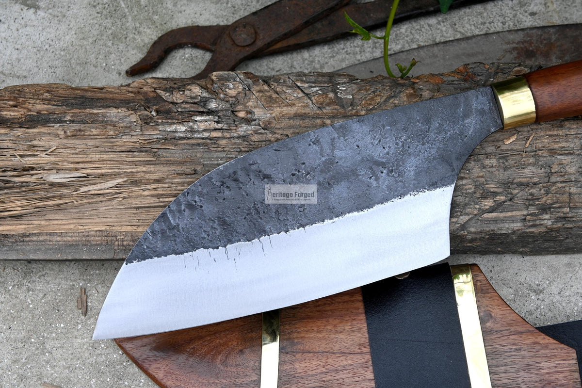 CHEF CLEAVER/Kitchen Chopper / 9 inches long Blade / Hand forged hunting knife / jungle chef knife / Tempered / Sharpen/ Ready to use