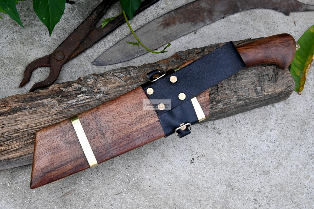 CHEF CLEAVER/ Kitchen Chopper / 10 inches long Blade / Hand forged hunting knife / jungle chef knife / Tempered / Sharpen/ Ready to use