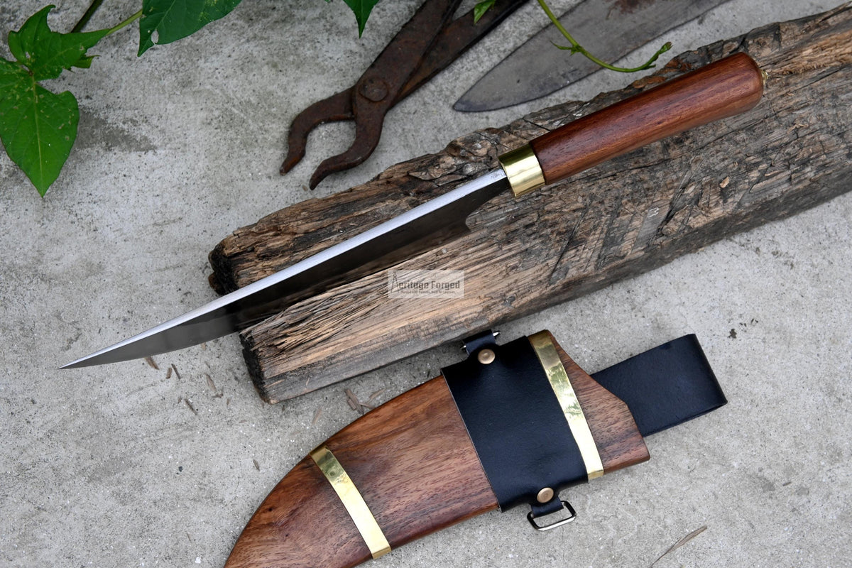 CHEF CLEAVER/ Kitchen Chopper / 10 inches long Blade / Hand forged hunting knife / jungle chef knife / Tempered / Sharpen/ Ready to use