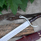 SINGLE EDGE SWORD/24 inches Long Blade hand forged Sword/Leaf spring of truck/Rosewood Handle/Sharpen/Tempered/Ready to use/knife/knives