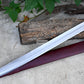 SINGLE EDGE SWORD/24 inches Long Blade hand forged Sword/Leaf spring of truck/Rosewood Handle/Sharpen/Tempered/Ready to use/knife/knives