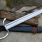 FALICON MACHETE / Large Jungle Clever/22 inches Long Blade Heavy duties machete/ Full tang/ Leaf spring of truck/ Tempered/Sharpen/Working