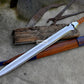 SPIT SWORD/Handmade sword sword /24 inches Long Blade machete/ Full tang/ Leaf spring of truck/ Tempered/Sharpen/Working/sword