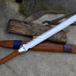 SPIT SWORD/Handmade sword sword /24 inches Long Blade machete/ Full tang/ Leaf spring of truck/ Tempered/Sharpen/Working/sword
