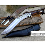TRADITIONAL KHUKURI / kukri Machete/ 13 inches Long Blade Heavy duties machete/ Full tang/ Leaf spring of truck/ Tempered/Sharpen/Working