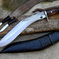 TRADITIONAL KHUKURI / kukri Machete/ 13 inches Long Blade Heavy duties machete/ Full tang/ Leaf spring of truck/ Tempered/Sharpen/Working