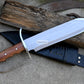 BOWIE KNIFE / 12 inches long Blade / Hand forged Bowie knife / Made from Leaf spring of truck / Tempered / Sharpen/ Ready to use