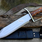 BOWIE KNIFE / 12 inches long Blade / Hand forged Bowie knife / Made from Leaf spring of truck / Tempered / Sharpen/ Ready to use