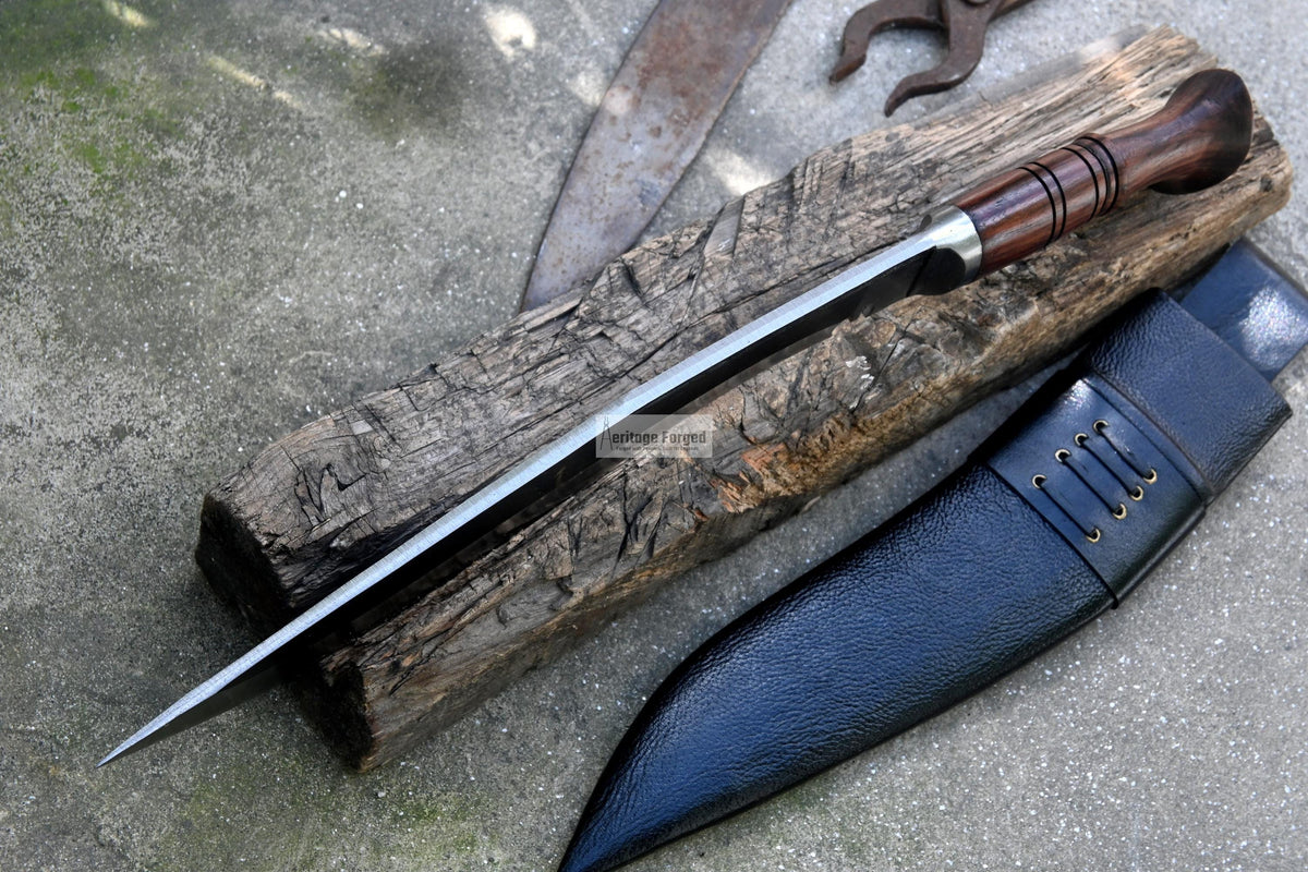 FARMER KHUKURI / kukri Machete/ 13 inches Long Blade real working khukuri/ Full tang/ Leaf spring of truck/ Tempered/Sharpen/Working kukri
