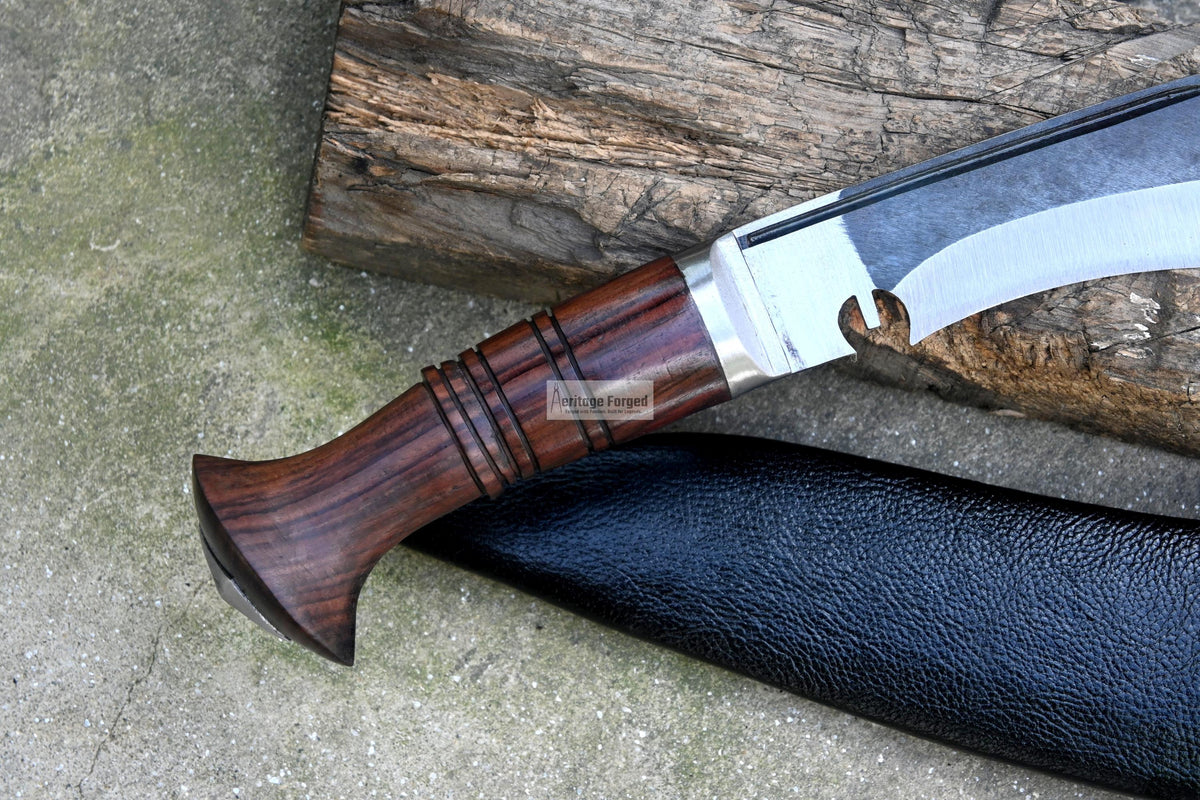 FARMER KHUKURI / kukri Machete/ 13 inches Long Blade real working khukuri/ Full tang/ Leaf spring of truck/ Tempered/Sharpen/Working kukri