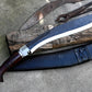 LARGE FARMER KHUKURI / Large kukri Machete/ 18 inches Long Blade Heavy machete/ Full tang/ Leaf spring of truck/ Tempered/Sharpen/Working