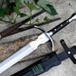 VIKING SWORD/25 inches Long Blade hand forged Sword/Leaf spring of truck/Rosewood Handle/Sharpen/Tempered/Ready to use/knife/knives