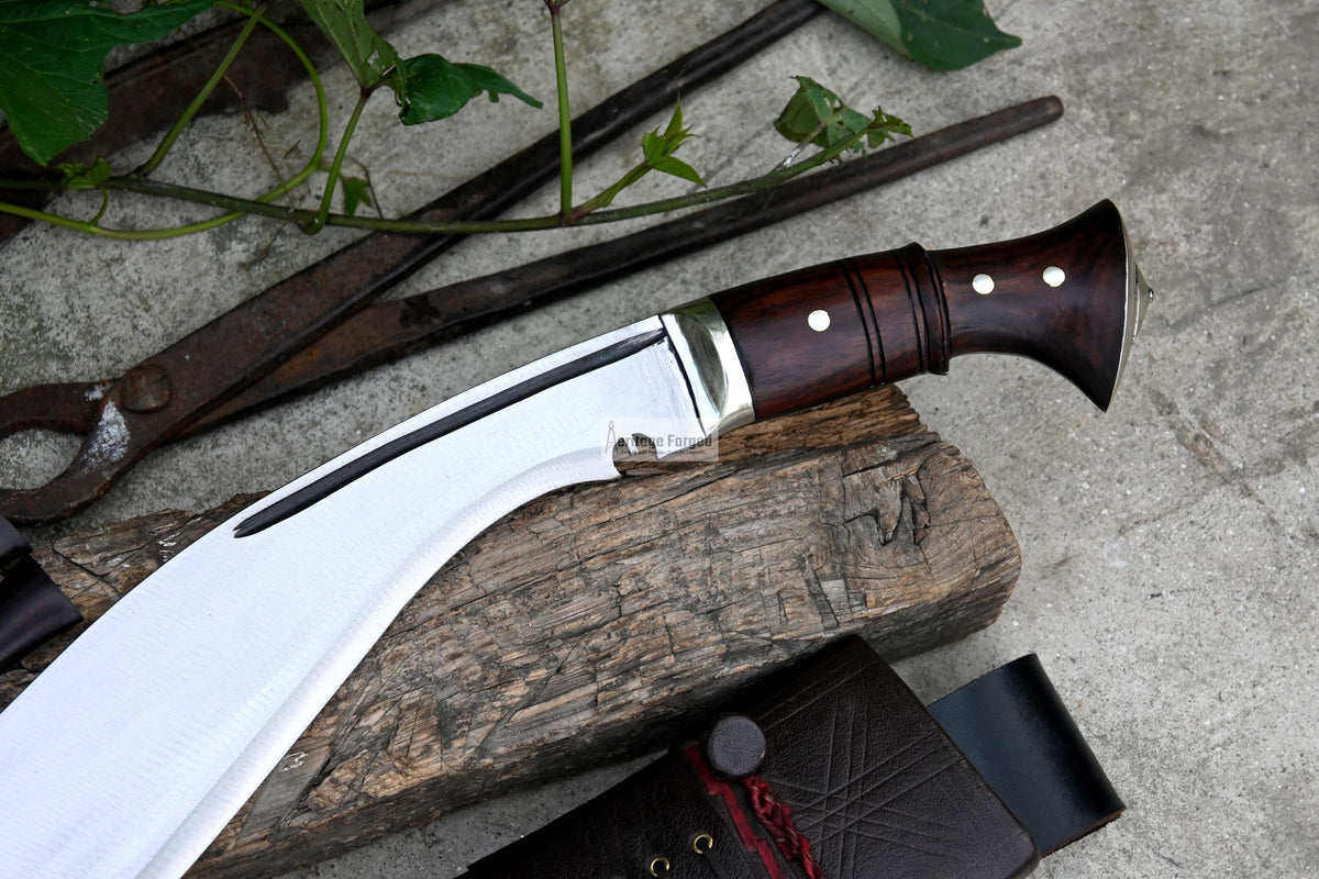 HISTORICAL KHUKURI / kukri Machete/ 14 inches Long Blade Heavy duties machete/ Full tang/ Leaf spring of truck/ Tempered/Sharpen/Working
