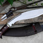 HISTORICAL KHUKURI / kukri Machete/ 14 inches Long Blade Heavy duties machete/ Full tang/ Leaf spring of truck/ Tempered/Sharpen/Working