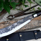 FARMER CLEAVER/  Chopper / 13 inches long Blade / Hand forged hunting knife / jungle  Machete knife / Tempered / Sharpen/ Ready to use