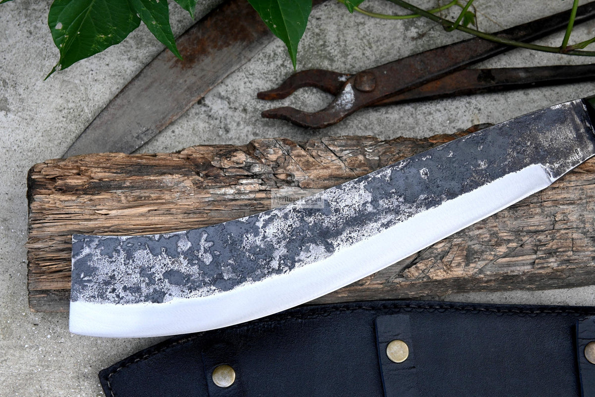 FARMER CLEAVER/  Chopper / 13 inches long Blade / Hand forged hunting knife / jungle  Machete knife / Tempered / Sharpen/ Ready to use