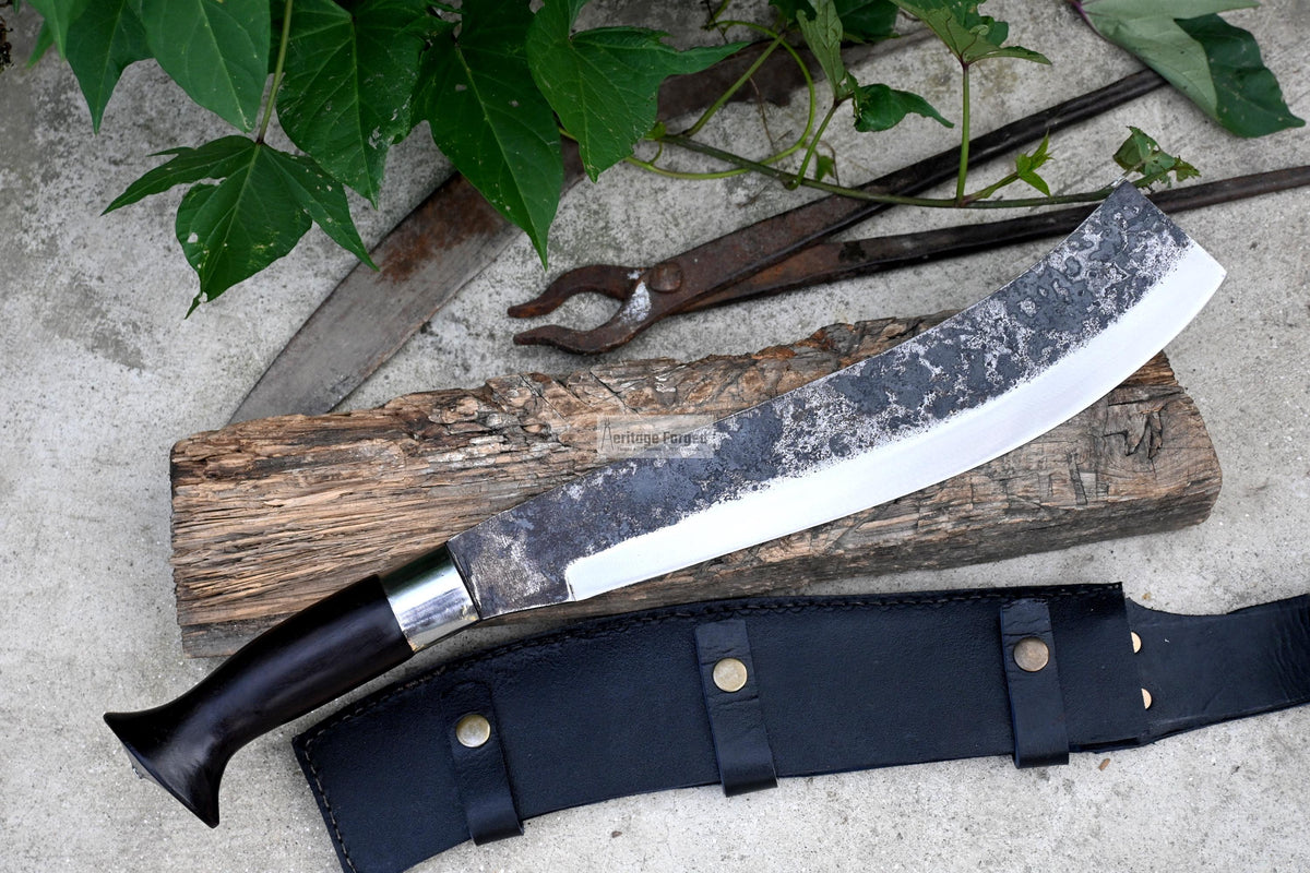 FARMER CLEAVER/  Chopper / 13 inches long Blade / Hand forged hunting knife / jungle  Machete knife / Tempered / Sharpen/ Ready to use