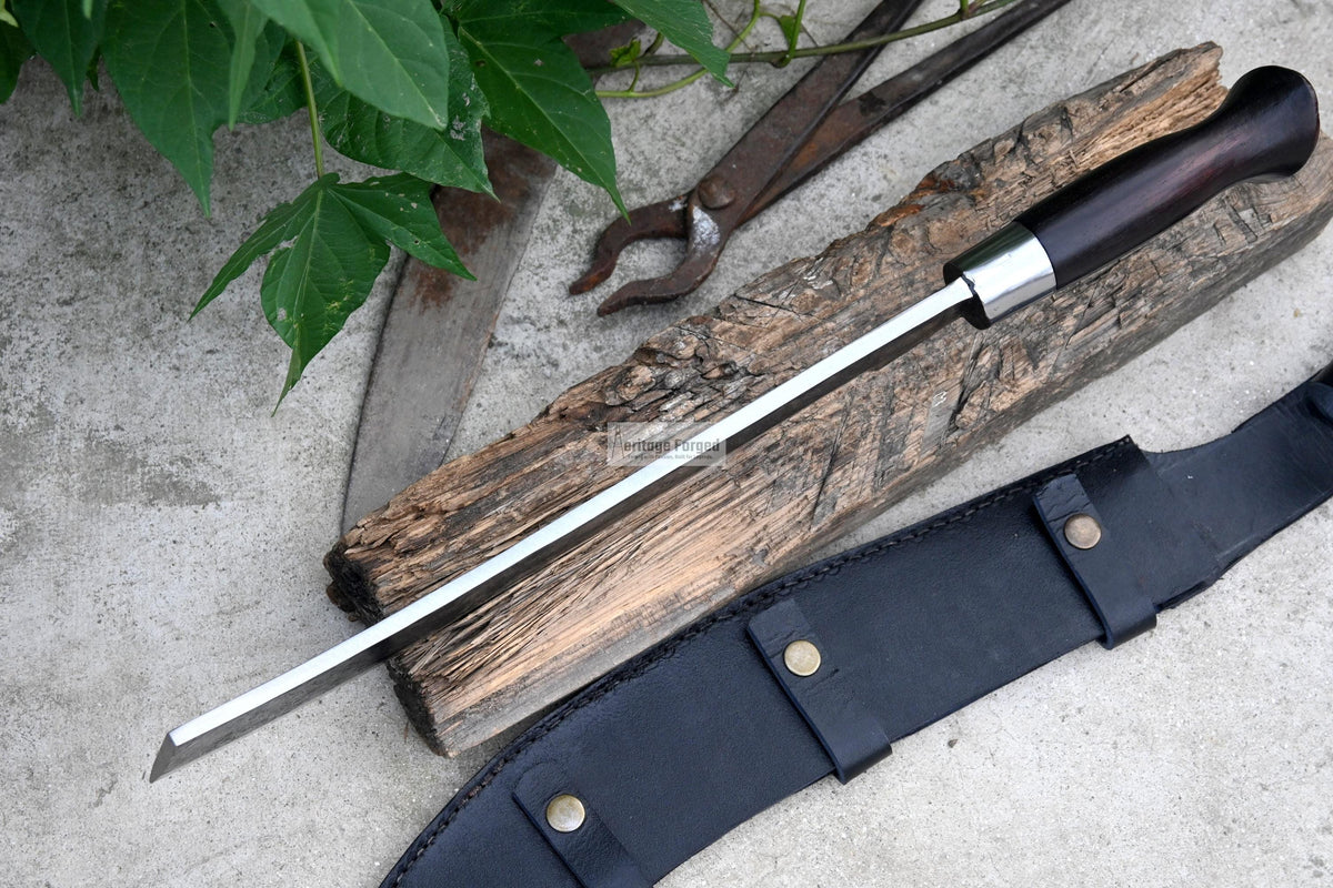 FARMER CLEAVER/  Chopper / 13 inches long Blade / Hand forged hunting knife / jungle  Machete knife / Tempered / Sharpen/ Ready to use