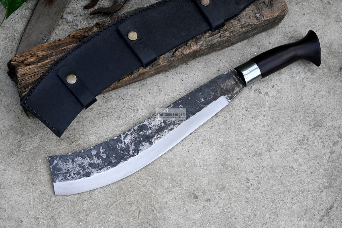 FARMER CLEAVER/  Chopper / 13 inches long Blade / Hand forged hunting knife / jungle  Machete knife / Tempered / Sharpen/ Ready to use