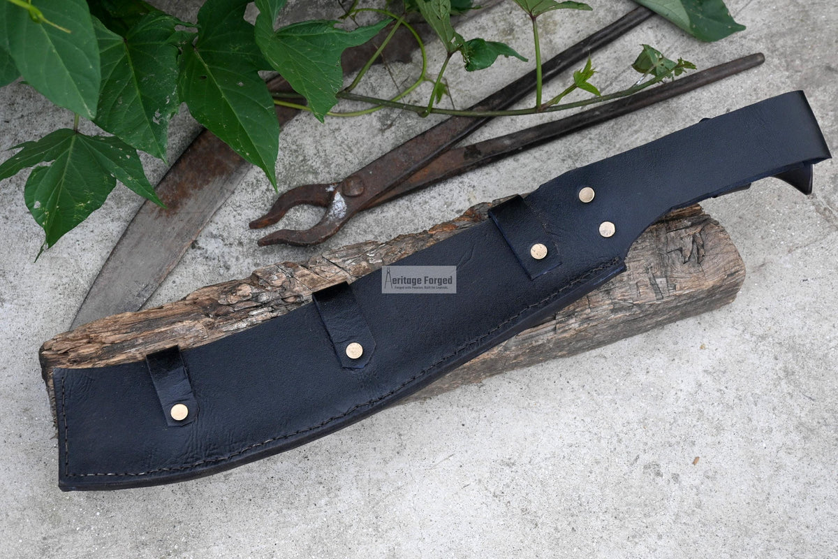 FARMER CLEAVER/  Chopper / 13 inches long Blade / Hand forged hunting knife / jungle  Machete knife / Tempered / Sharpen/ Ready to use