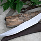 JUNGLE MACHETE / Large Jungle Clever/18 inches Long Blade Heavy duties machete/ Full tang/ Leaf spring of truck/ Tempered/Sharpen/Working