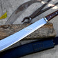 PARANG MACHETE / Large Jungle Machete/16 inches Long Blade Heavy duties machete/ Full tang/ Leaf spring of truck/ Tempered/Sharpen/Working