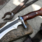 KUKRI MACHETE / Large Jungle Machete/ 15 inches Long Blade Heavy duties khukuri / Full tang/ Leaf spring of truck/ Tempered/Sharpen/Working