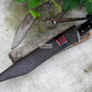 SEAX MACHETE / Large Seax knife/ 18 inches Long Blade Heavy duties machete/ Full tang/ Leaf spring of truck/ Tempered/Sharpen/Working