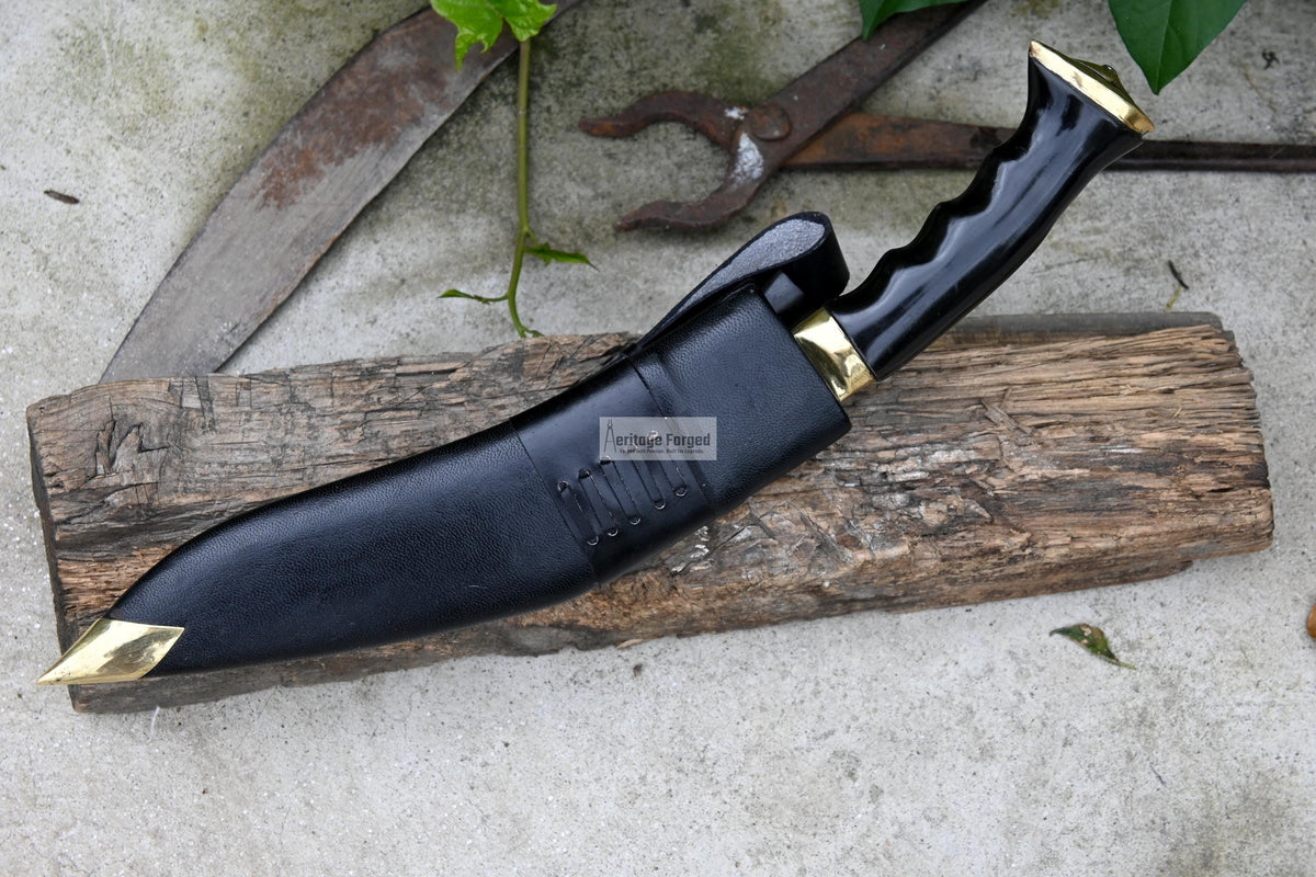 OFFICIAL KHUKURI / kukri Machete/ 10 inches Long blade official kukri / Gripper Handle/ Leaf spring of truck/ Tempered/Sharpen/Working kukri