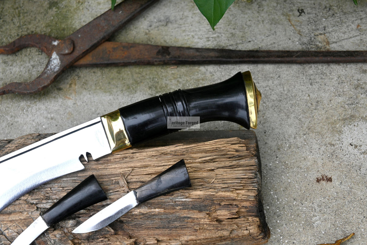 CURRENT OFFICIAL KHUKURI / kukri Machete/ 10 inches Long blade official kukri / Standard kukri/ Leaf spring of truck/ Tempered/Sharpen