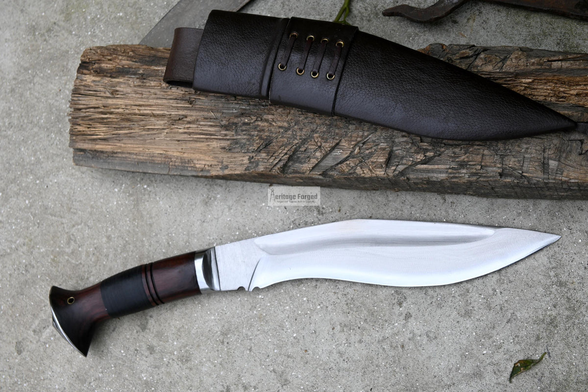 KUKRI KNIFE /khukuri/ 10 inches Long Blade Fast striker khukuri / Full tang/ Leaf spring of truck/ Tempered/Sharpen/Working