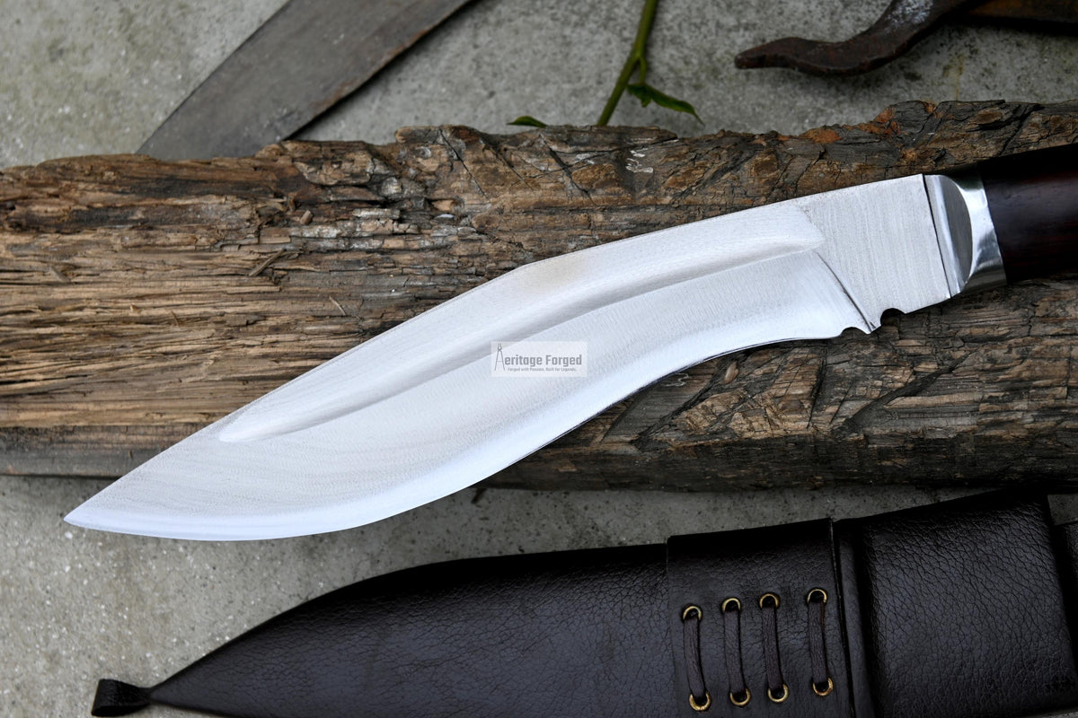 KUKRI KNIFE /khukuri/ 10 inches Long Blade Fast striker khukuri / Full tang/ Leaf spring of truck/ Tempered/Sharpen/Working
