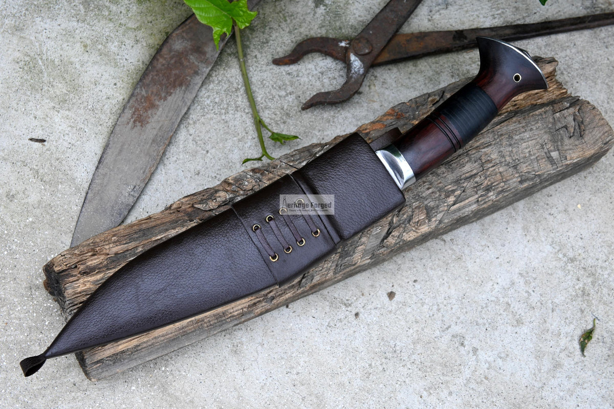 KUKRI KNIFE /khukuri/ 10 inches Long Blade Fast striker khukuri / Full tang/ Leaf spring of truck/ Tempered/Sharpen/Working