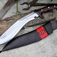 CHIRRA KHUKURI / Large kukri Machete/ 14 inches Long Blade Heavy duties machete/ Full tang/ Leaf spring of truck/ Tempered/Sharpen/Working