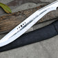 KHUKURI SWORD/ Large kukri Machete/ 21 inches Long Blade Heavy machete/ Full tang/ Leaf spring of truck/ Tempered/Sharpen/Working