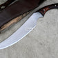 KHOPESH MACHETE/ 16 inches Long Blade hand forged Egyptian  khopesh sword /Leaf spring of truck /Sharpen/Tempered/Ready to use/knife/knives