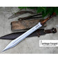 GLADIUS SWORD /21 inches long Blade Hand Forged Sword/ Gladius Machete/Handmade from Leaf spring of Truck-Balance water tempered/Sharp