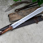 GLADIUS SWORD /21 inches long Blade Hand Forged Sword/ Gladius Machete/Handmade from Leaf spring of Truck-Balance water tempered/Sharp