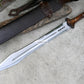GLADIUS SWORD /21 inches long Blade Hand Forged Sword/ Gladius Machete/Handmade from Leaf spring of Truck-Balance water tempered/Sharp