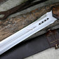 GLADIUS SWORD /21 inches long Blade Hand Forged Sword/ Gladius Machete/Handmade from Leaf spring of Truck-Balance water tempered/Sharp