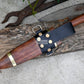 BUSHCRAFT KNIFE/Handmade kitchen knife/camping knife/hand forged knife/full tang/wooden scabbard/sharpen/Tempered/Ready to use/working knife