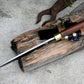 HUNTING KNIFE/Hand forged Bushcraft knife/Real working knife/handmade knife/Leaf spring of truck/wooden Handle/Sharpen/Tempered/knife/knives