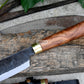 CHEF KNIFE / 9 inches long Blade / Hand forged hunting knife / jungle chef knife / Tempered / Sharpen/ Ready to use
