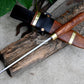 CHEF KNIFE / 9 inches long Blade / Hand forged hunting knife / jungle chef knife / Tempered / Sharpen/ Ready to use