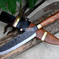 CHEF KNIFE / 9 inches long Blade / Hand forged hunting knife / jungle chef knife / Tempered / Sharpen/ Ready to use