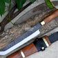 TANTO CHEF KNIFE / 10 inches long Blade / Hand forged hunting knife / jungle chef knife / Tempered / Sharpen/ Ready to use