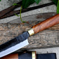 LARGE HUNTING KNIFE / 10 inches long Blade / Hand forged hunting knife / jungle chef knife / Tempered / Sharpen/ Ready to use