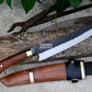 HUNTING CHEF KNIFE / 10 inches long Blade / Hand forged hunting knife / jungle chef knife / Tempered / Sharpen/ Ready to use
